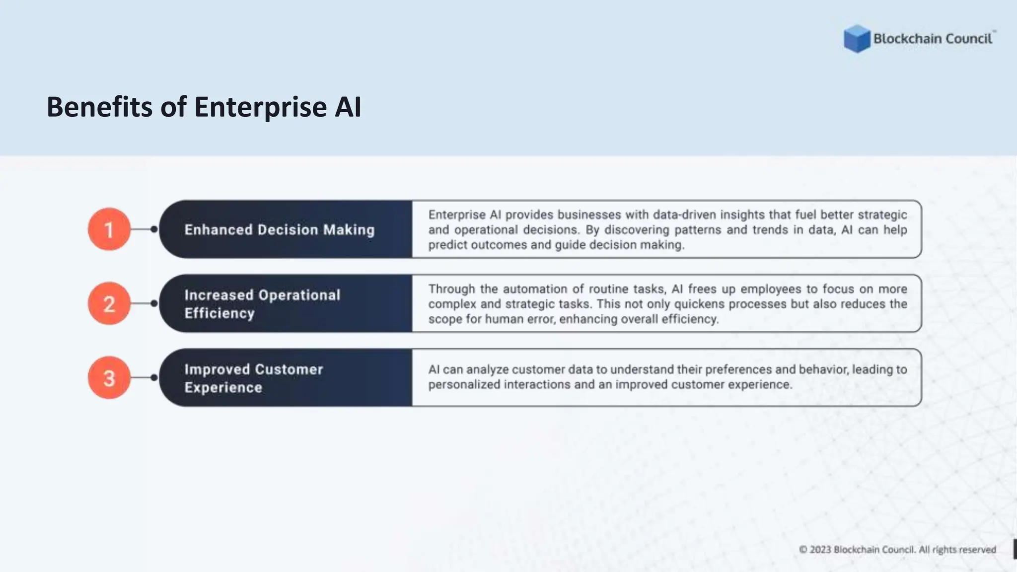 Benefits of Enterprise AI
 