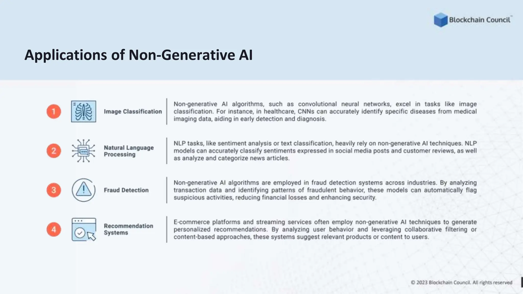 Applications of Non-Generative AI
 