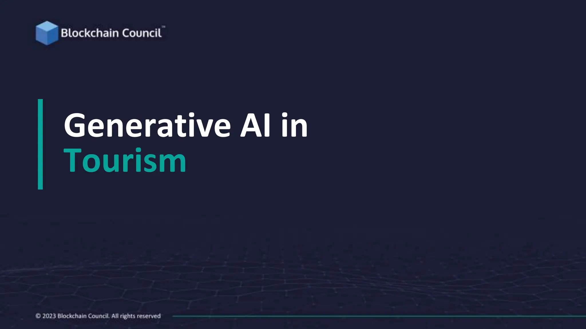 Generative AI in
Tourism
 