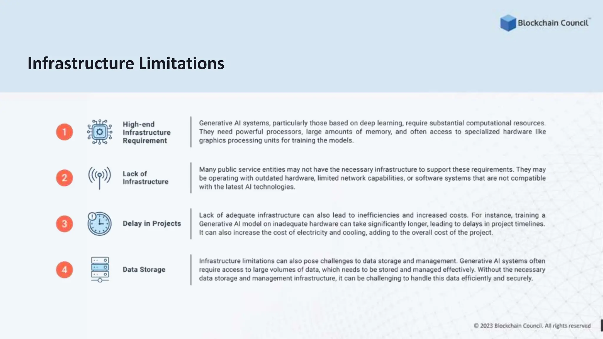 Infrastructure Limitations
 