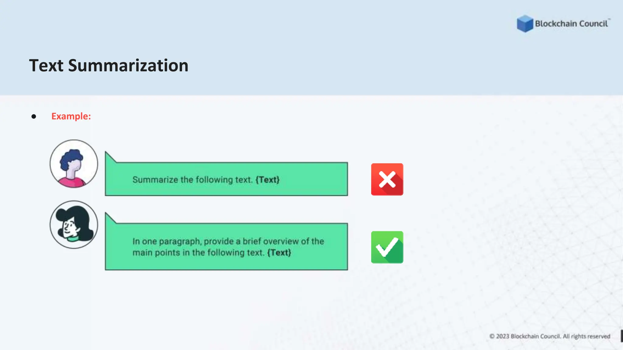 Text Summarization
● Example:
 