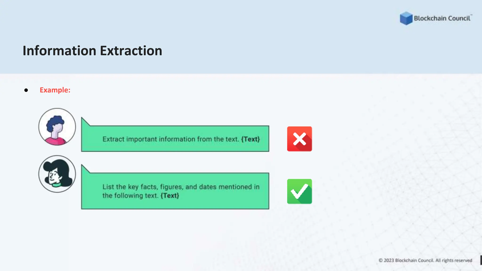 Information Extraction
● Example:
 