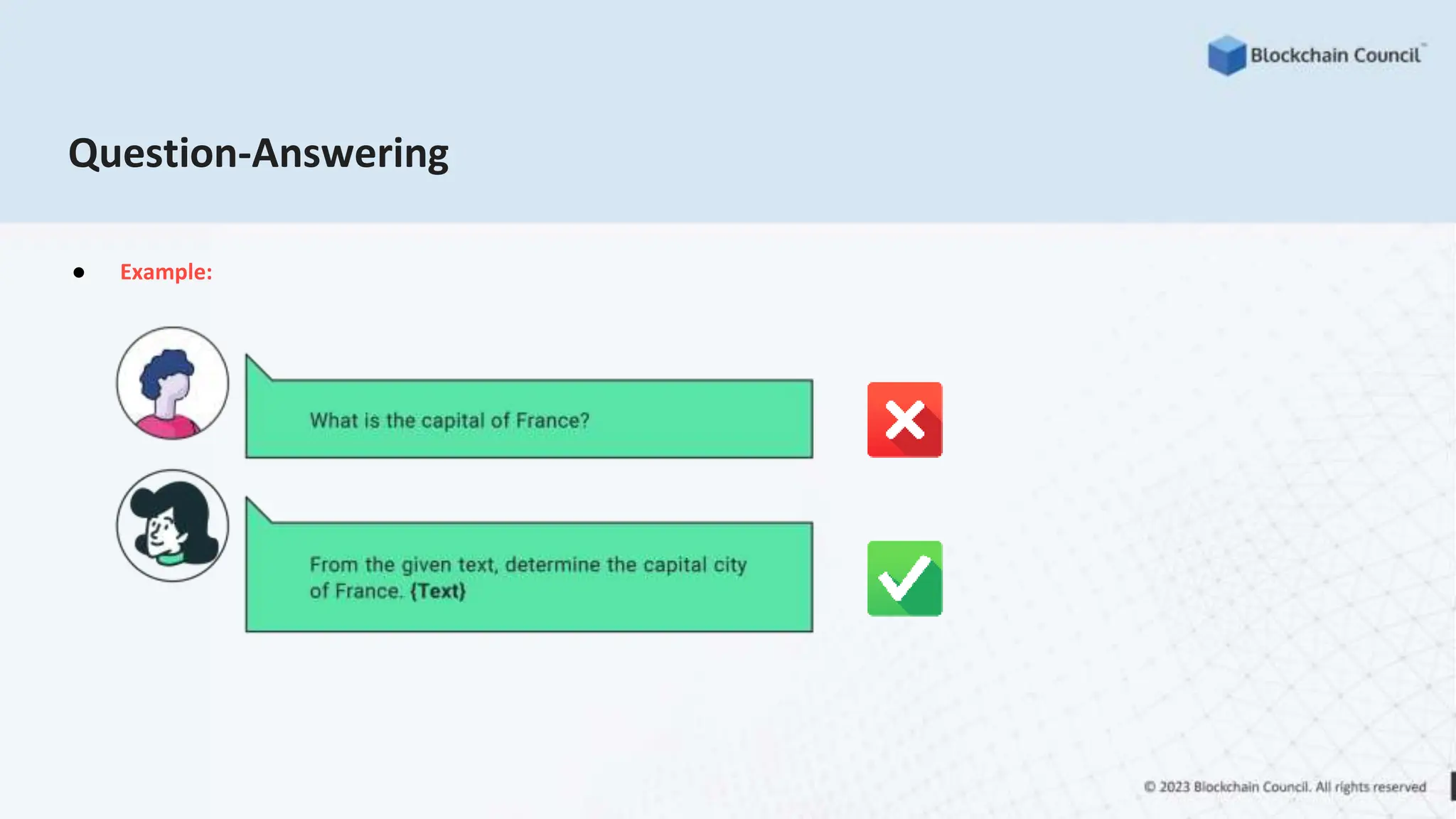Question-Answering
● Example:
 