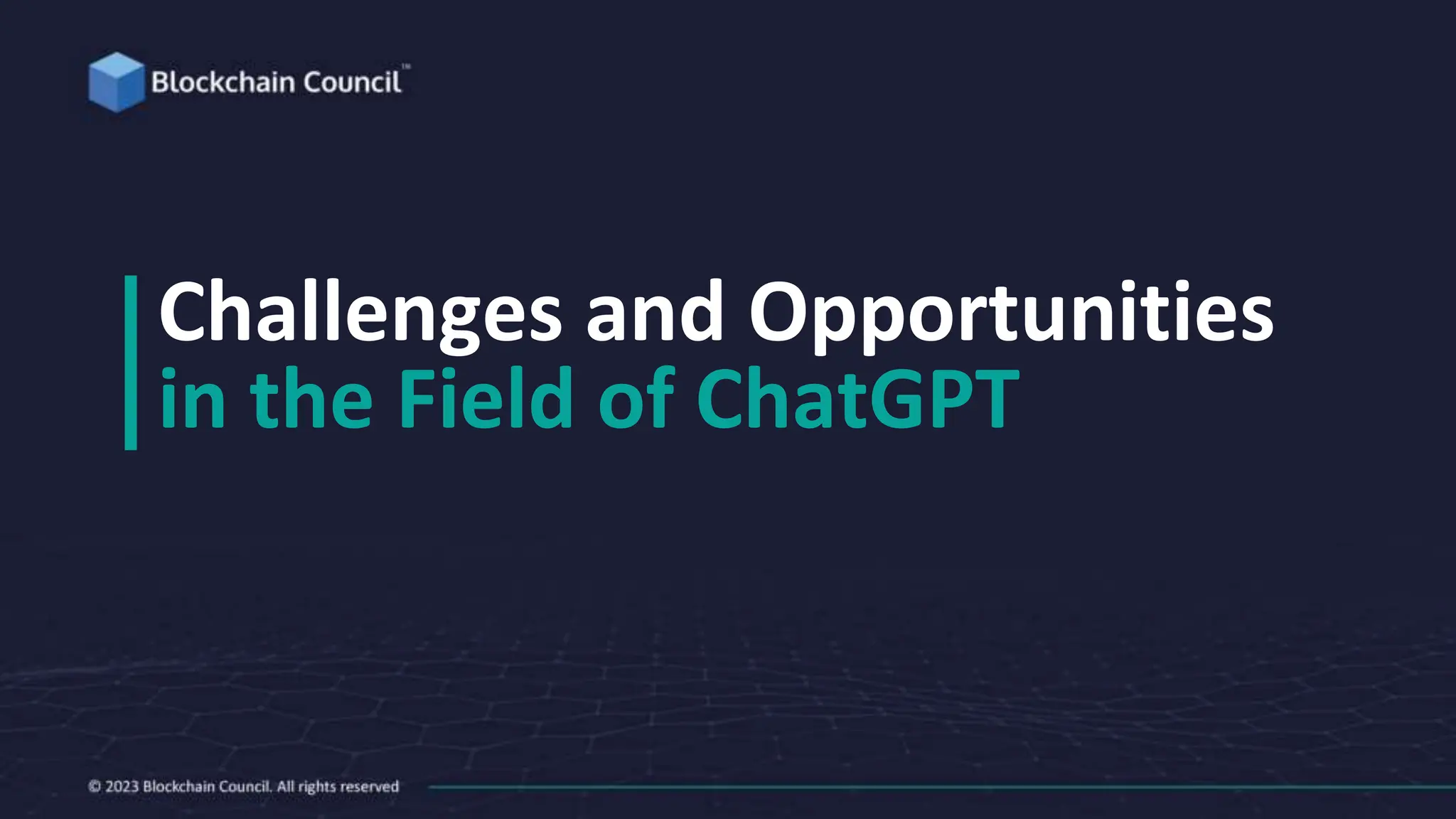 Challenges and Opportunities
in the Field of ChatGPT
 