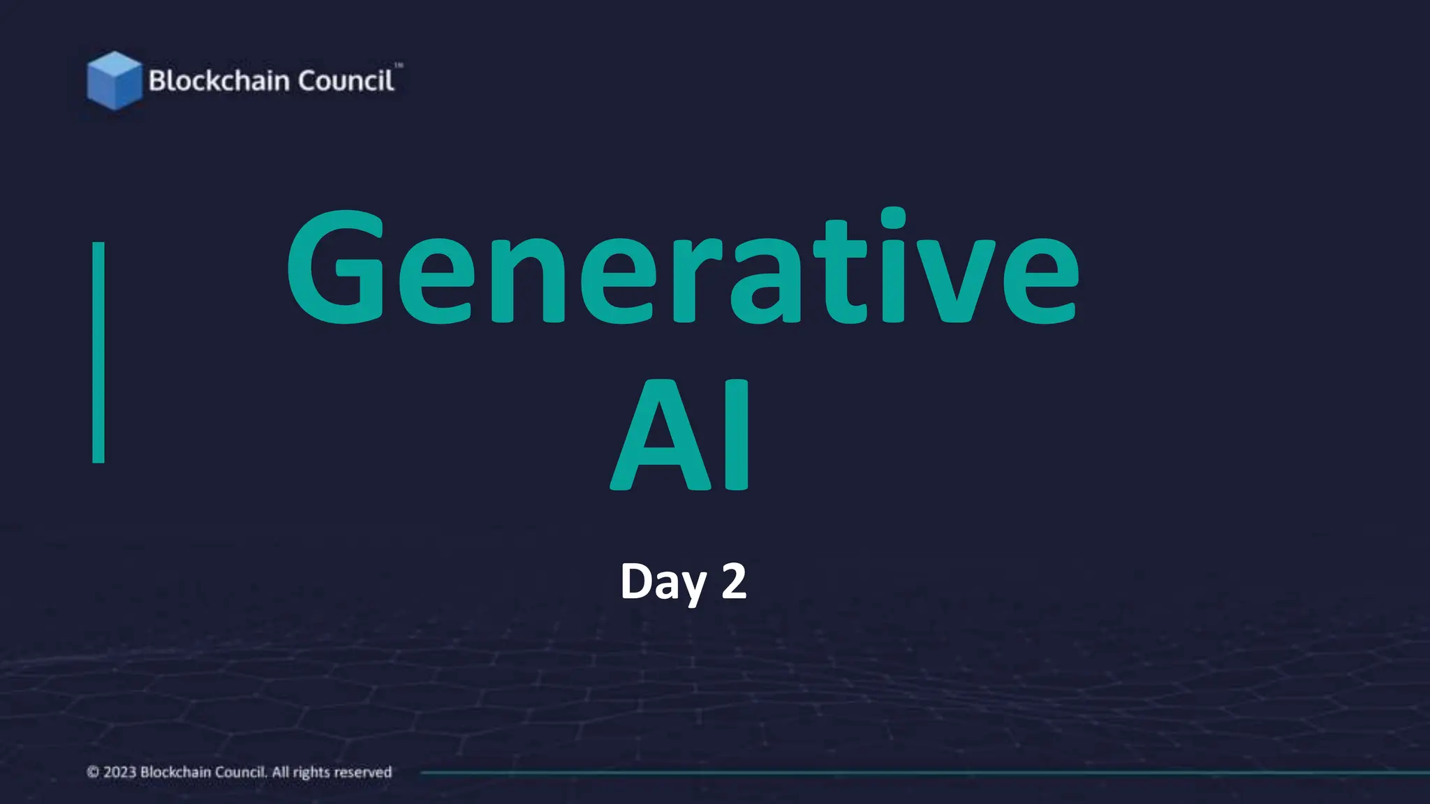 Generative
AI
Day 2
 