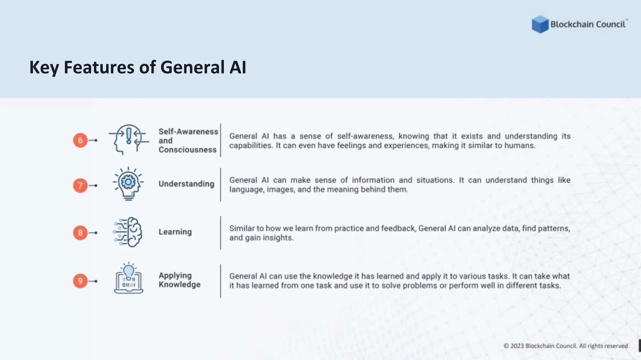 Key Features of General AI
 