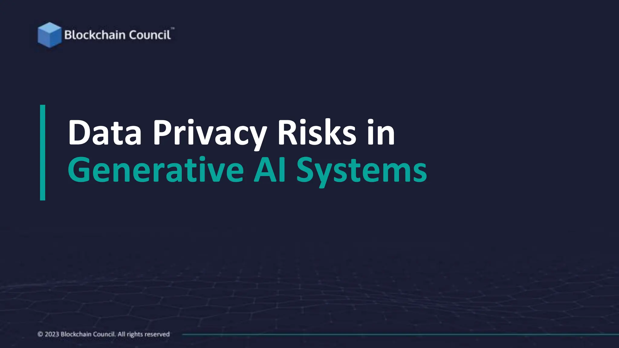 Data Privacy Risks in
Generative AI Systems
 