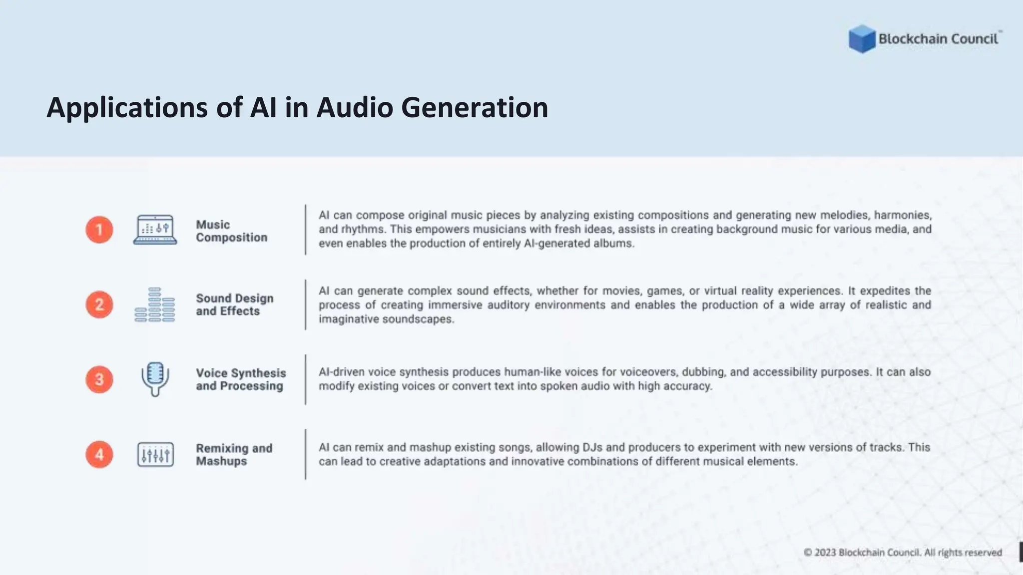 Applications of AI in Audio Generation
 