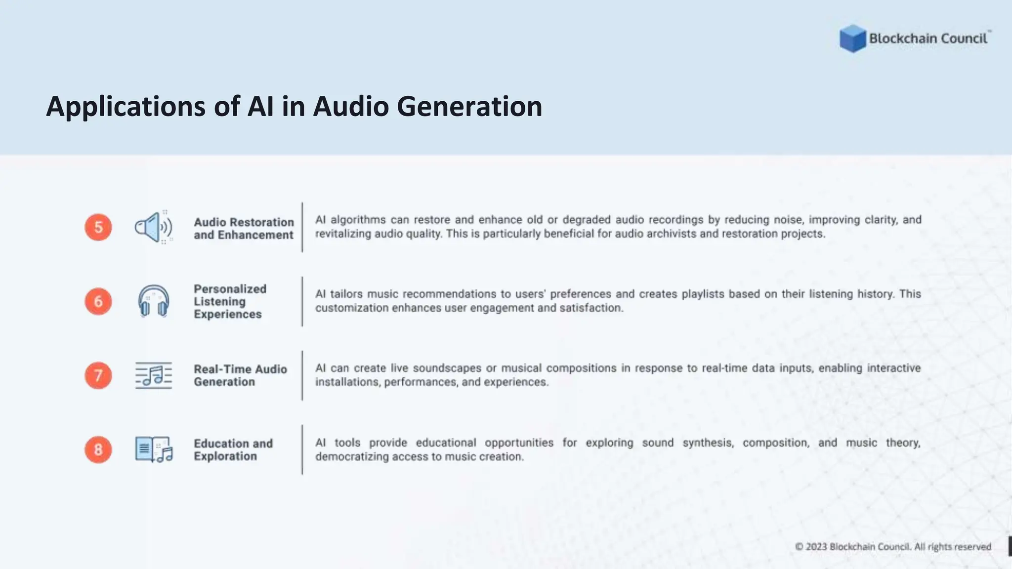 Applications of AI in Audio Generation
 