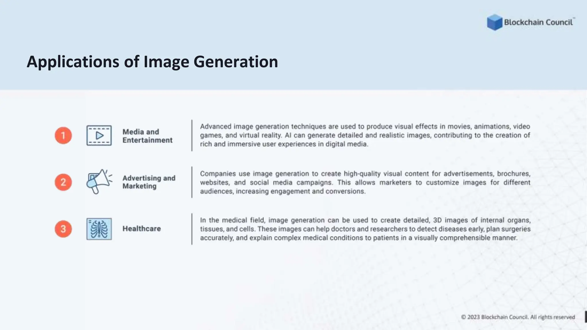 Applications of Image Generation
 