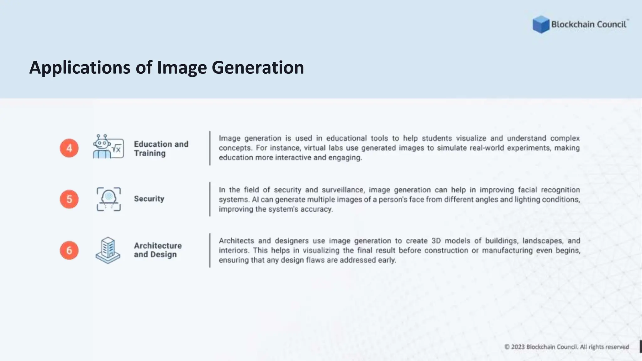 Applications of Image Generation
 