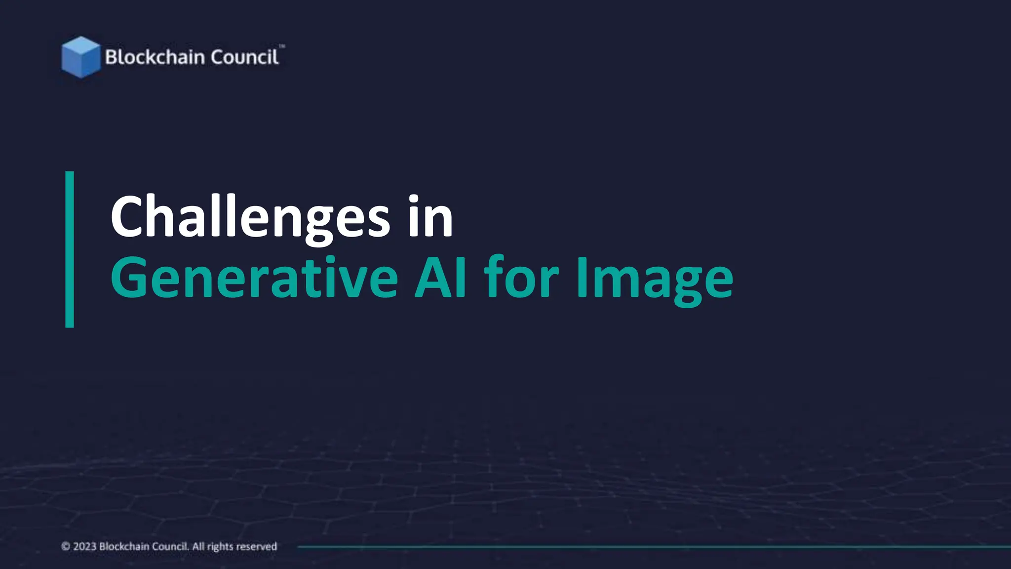 Challenges in
Generative AI for Image
 