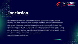 What is Generative AI Development? Explain | PPT