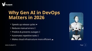 Generative AI For DevOps Training Visualpath.pptx
