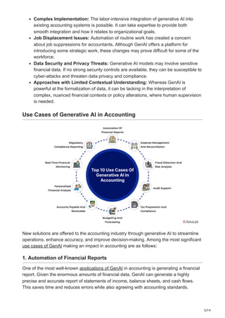 A Comprehensive Guide to Generative AI in Accounting | PDF