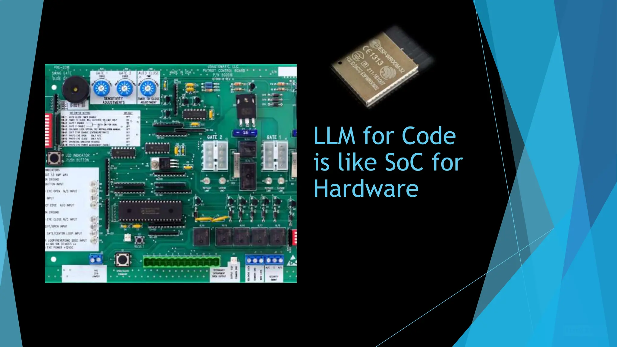 LLM for Code
is like SoC for
Hardware
 