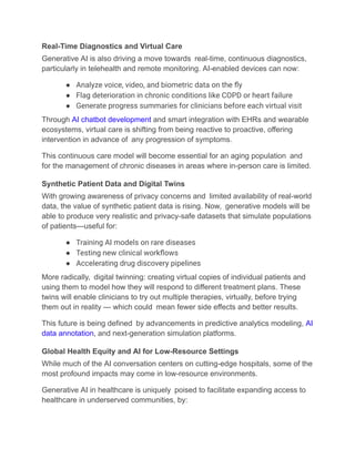 Generative AI in Healthcare: Benefits, Use Cases & Challenges | PDF