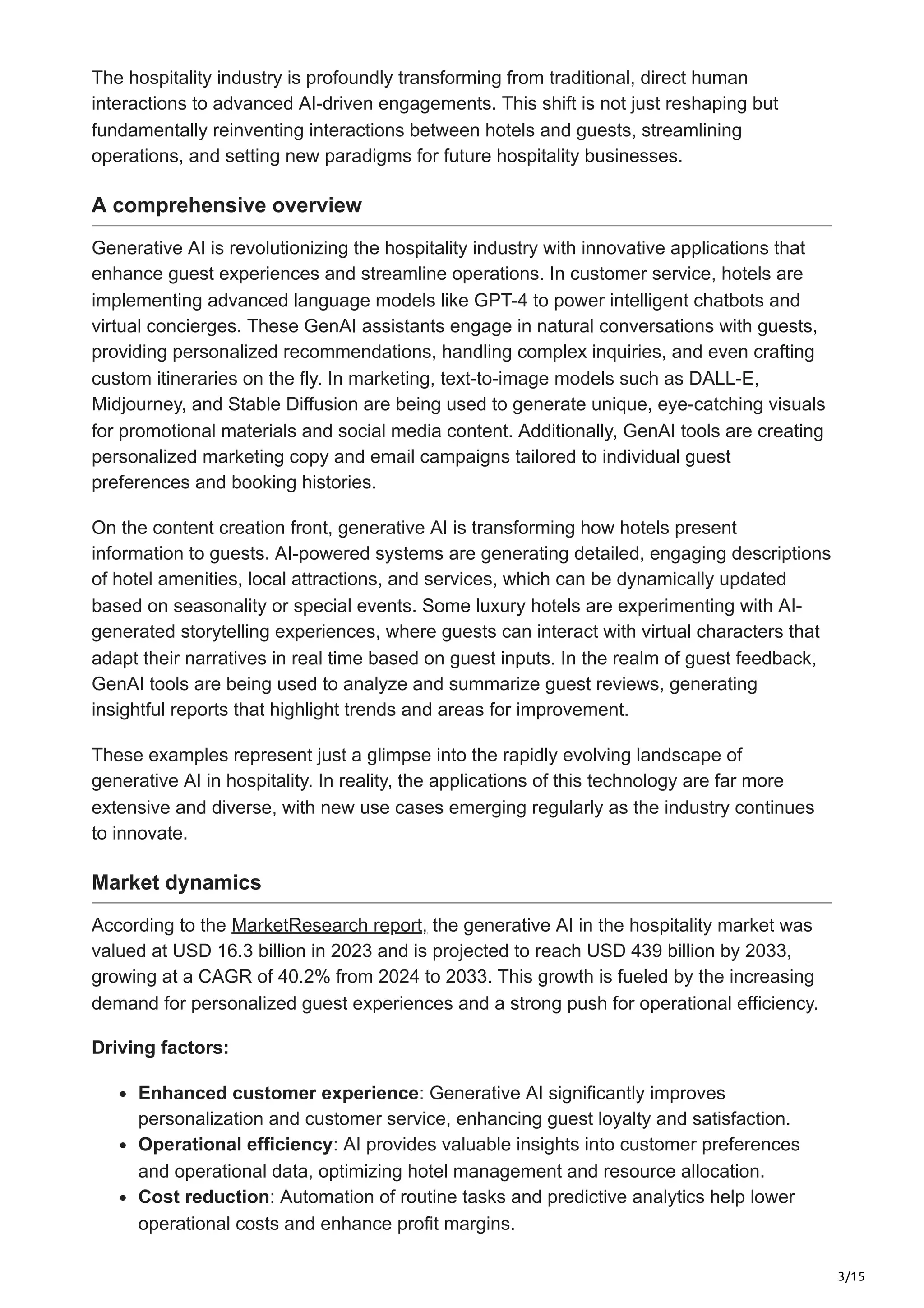 Enterprise Generative AI Platforms for Hospitality | PDF
