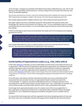 Generative AI in Organizations: Insights and Strategies from ...