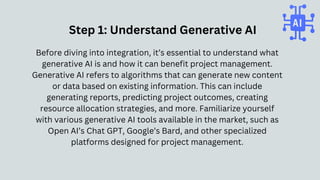 How Can You Transform Your Project Management with Generative AI ...