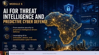 Thursday, 06 August 2026 Daniel Deng Malok (PhD) 20
 