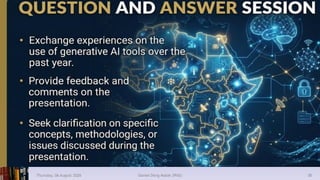 Thursday, 06 August 2026 Daniel Deng Malok (PhD) 38
 