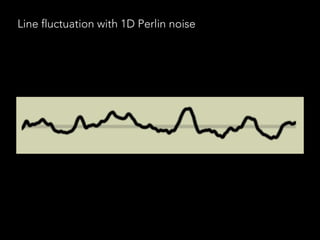 Line fluctuation with 1D Perlin noise
 