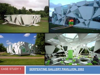SERPENTINE GALLERY PAVILLION, 2002CASE STUDY 1
 