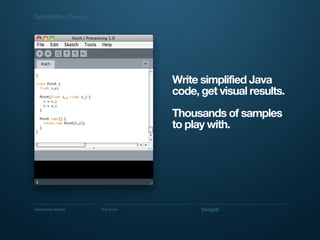 Generative Design and Design Hacking | PPT