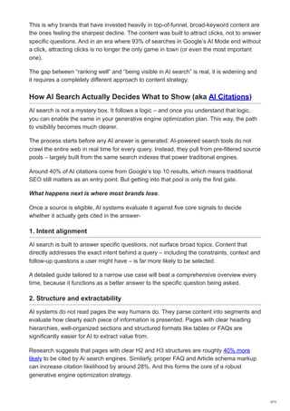 Generative Engine Optimization for ChatGPT & AI Search Visibility | PDF