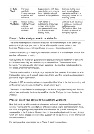 Generative Engine Optimization for ChatGPT & AI Search Visibility | PDF