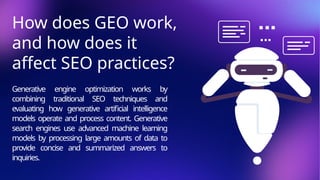Generative Engine Optimization (GEO) The Future of SEO | PPTX