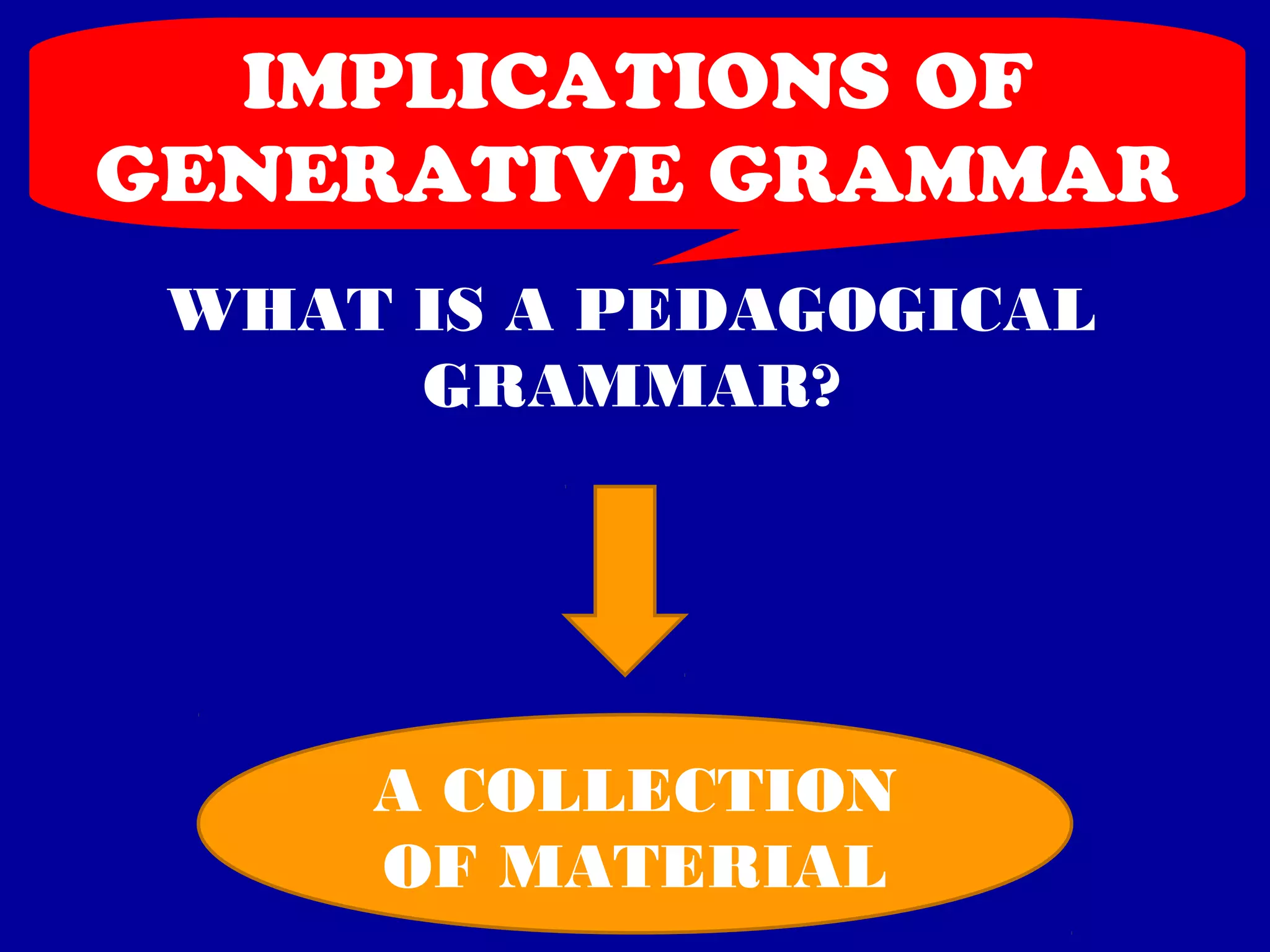 Generative grammar | PPT