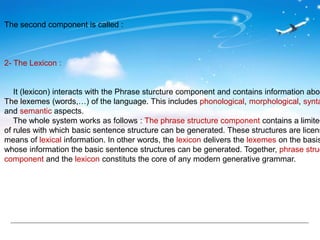 Generative grammar | PPTX
