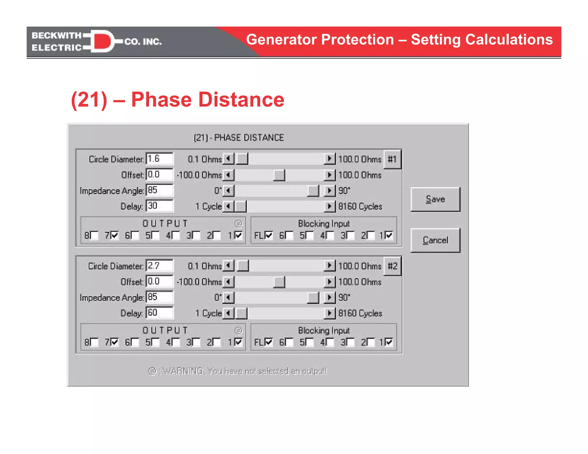 Generator protection calculations settings | PDF