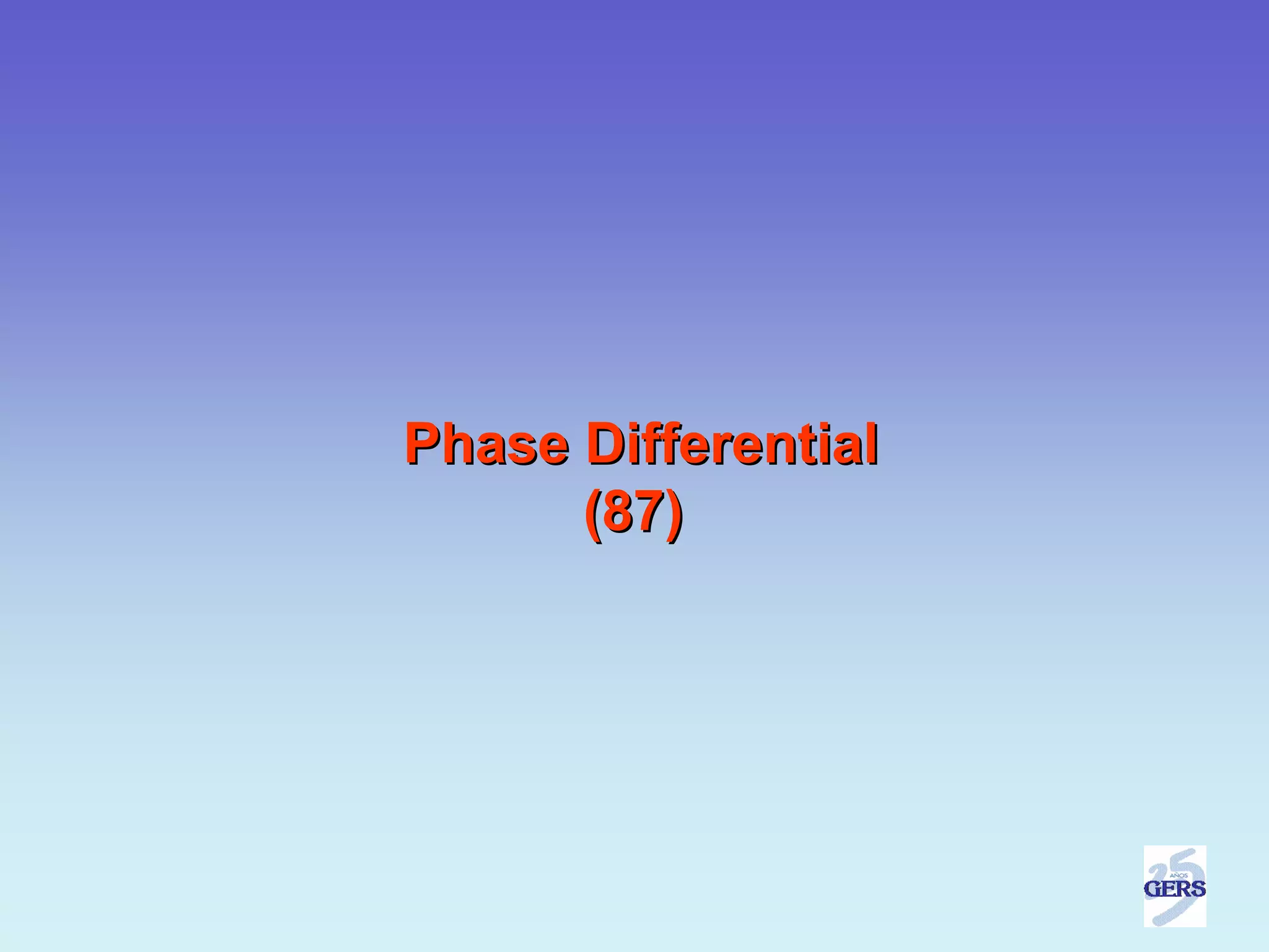 Phase Differential
      (87)
 