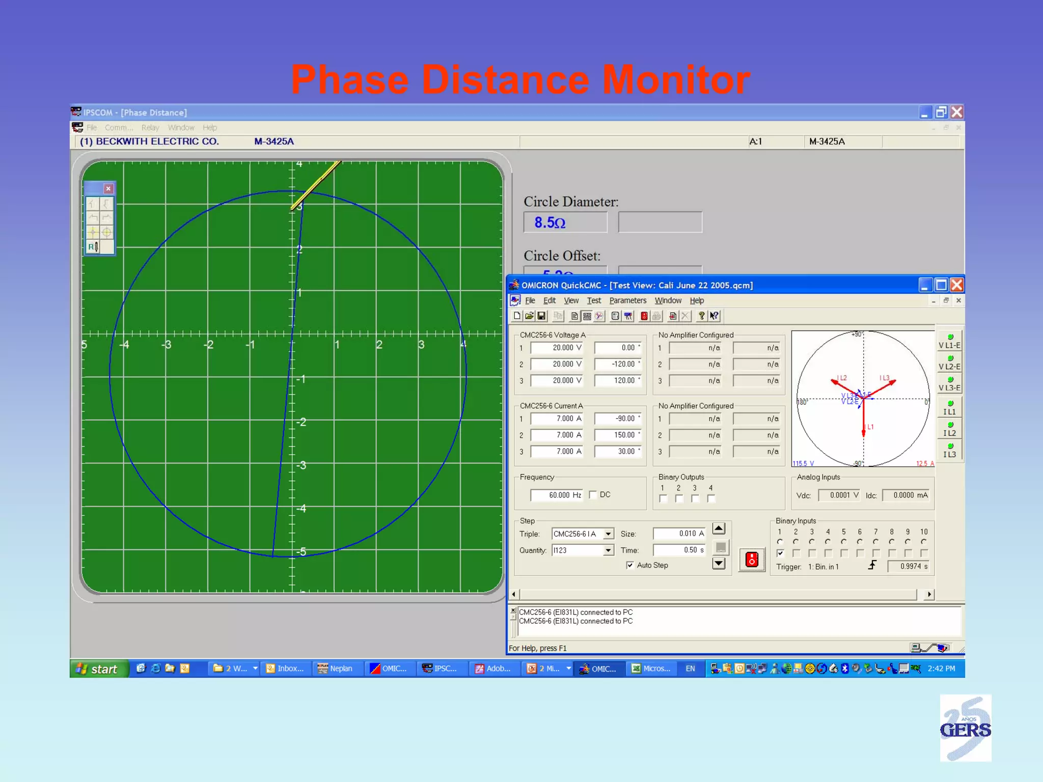 Phase Distance Monitor
 