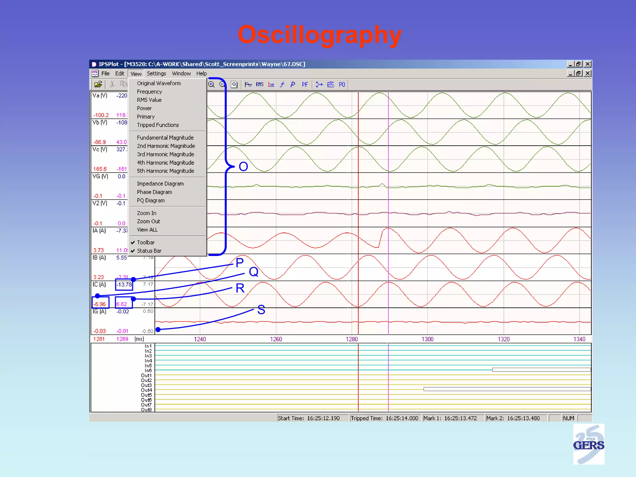 Oscillography




O




P
    Q
R
    S
 