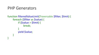 Electrify your code with PHP Generators | PPTX