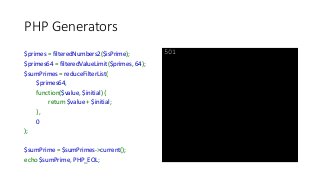 Electrify your code with PHP Generators | PPTX