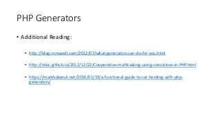 Electrify your code with PHP Generators | PPTX