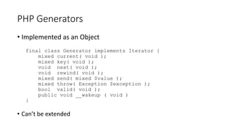 Electrify your code with PHP Generators | PPTX