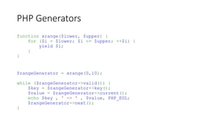 Electrify your code with PHP Generators | PPTX
