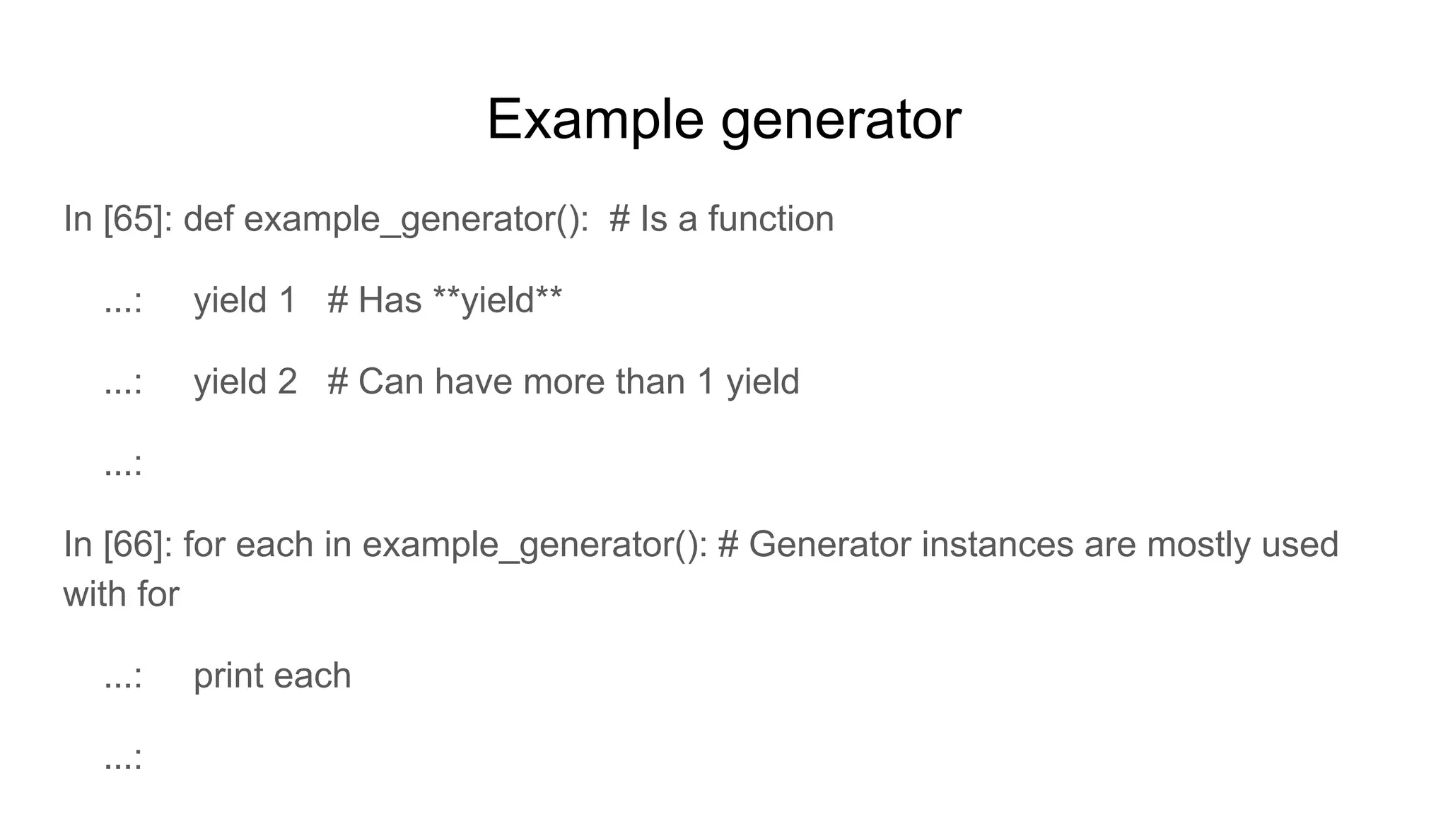 Python Generators | PPT