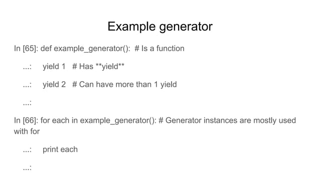 Python Generators | PPT
