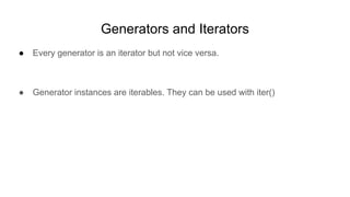 Python Generators | PPT