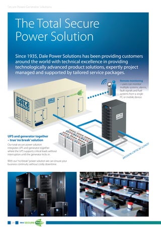 Diesel Generator Solutions Brochure | PDF | Power and Energy Industry ...