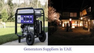 Generators Suppliers in UAE
 