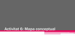 Activitat 6: Mapa conceptual
 