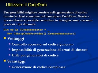 Generazione Dinamica di Codice in .NET